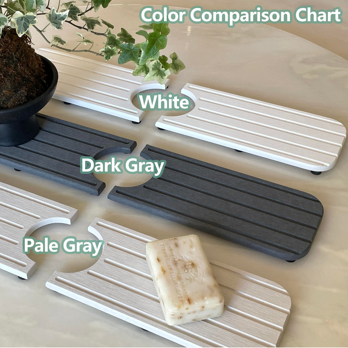 NiuYichee Faucet Mat for Kitchen Sink, Water Absorbing Diatomite Stone Tray