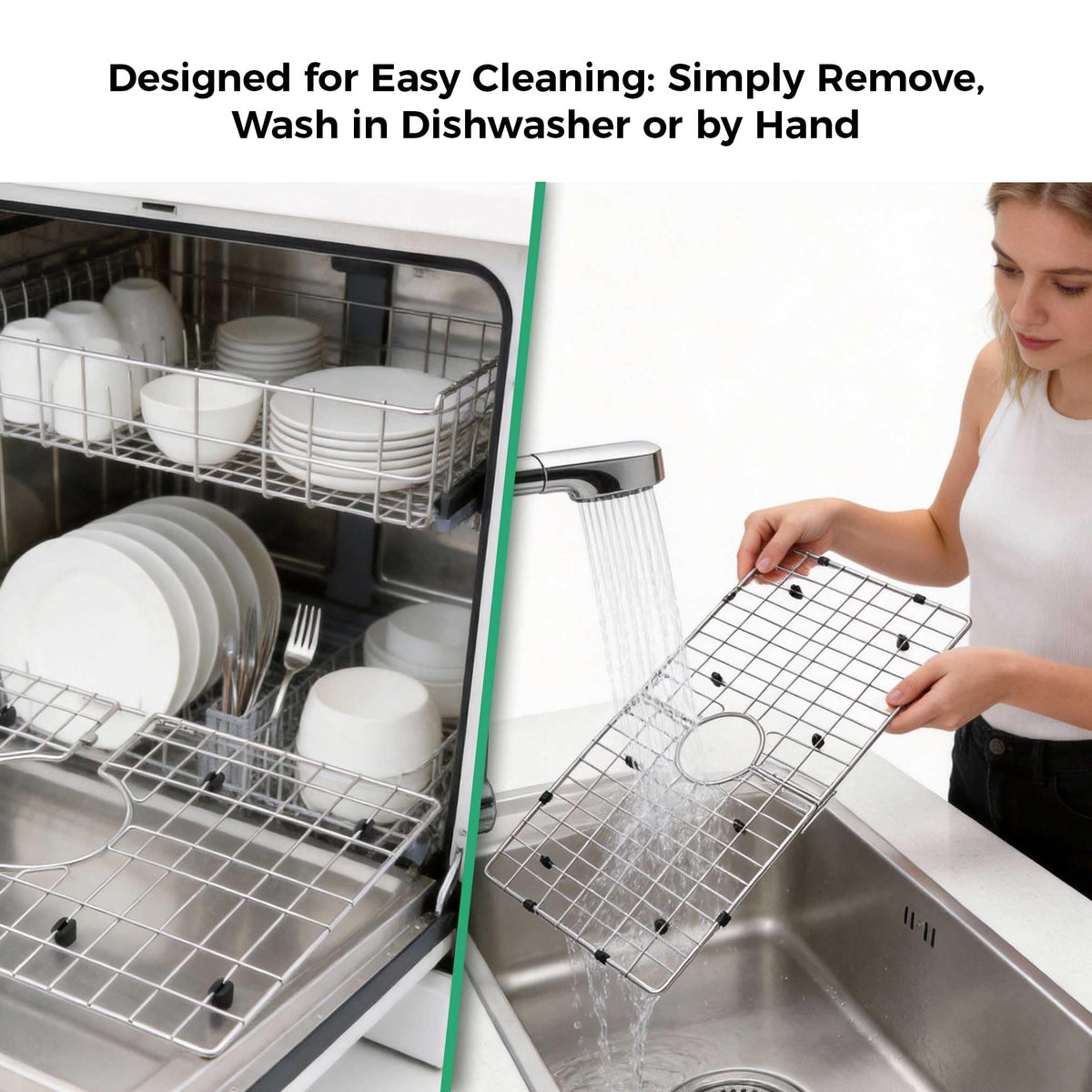 26-3/16"x14-5/16" Stainless Steel Sink Grid Bottom Protector Rack