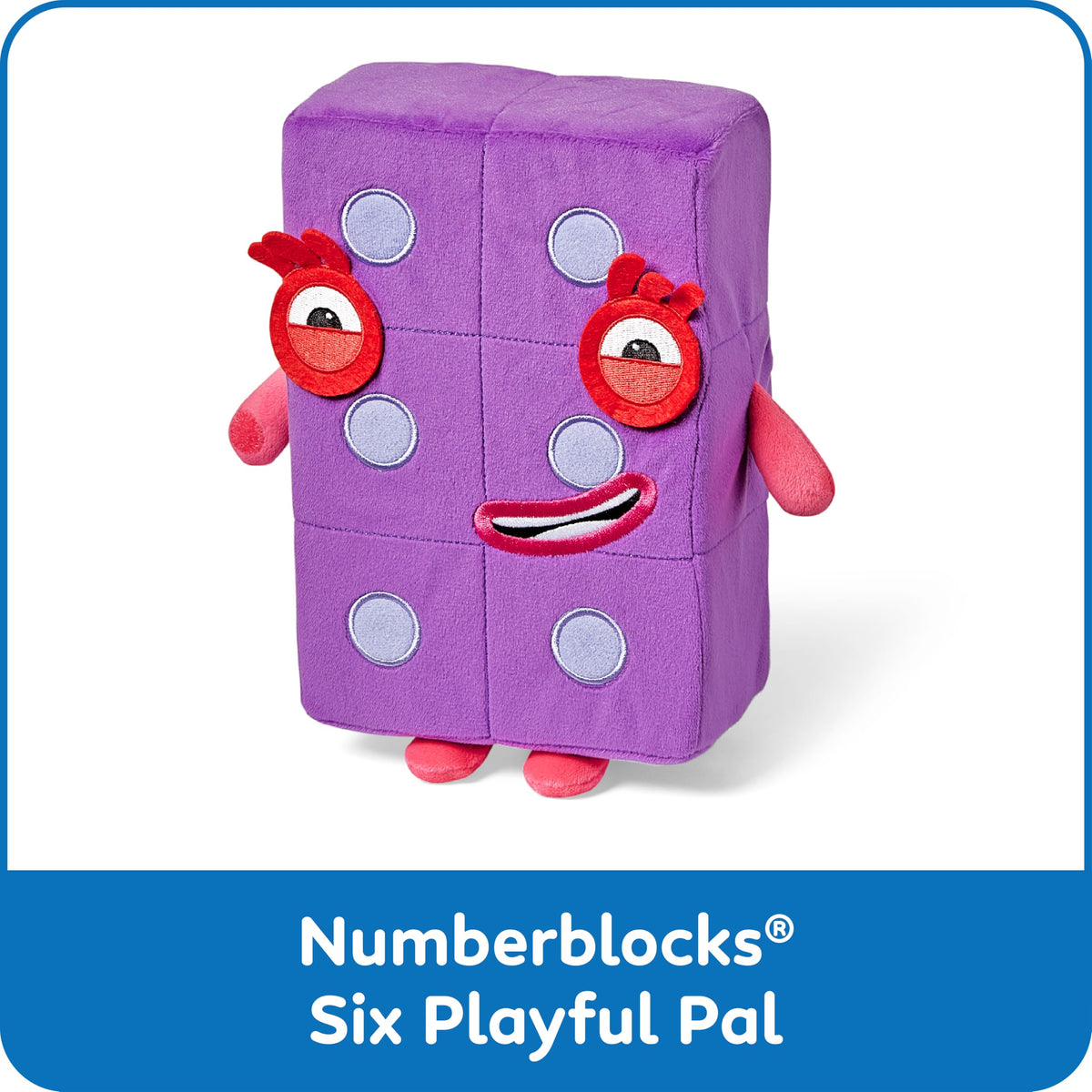 hand2mind Numberblock Six Playful Pal, Plush Figure Toys
