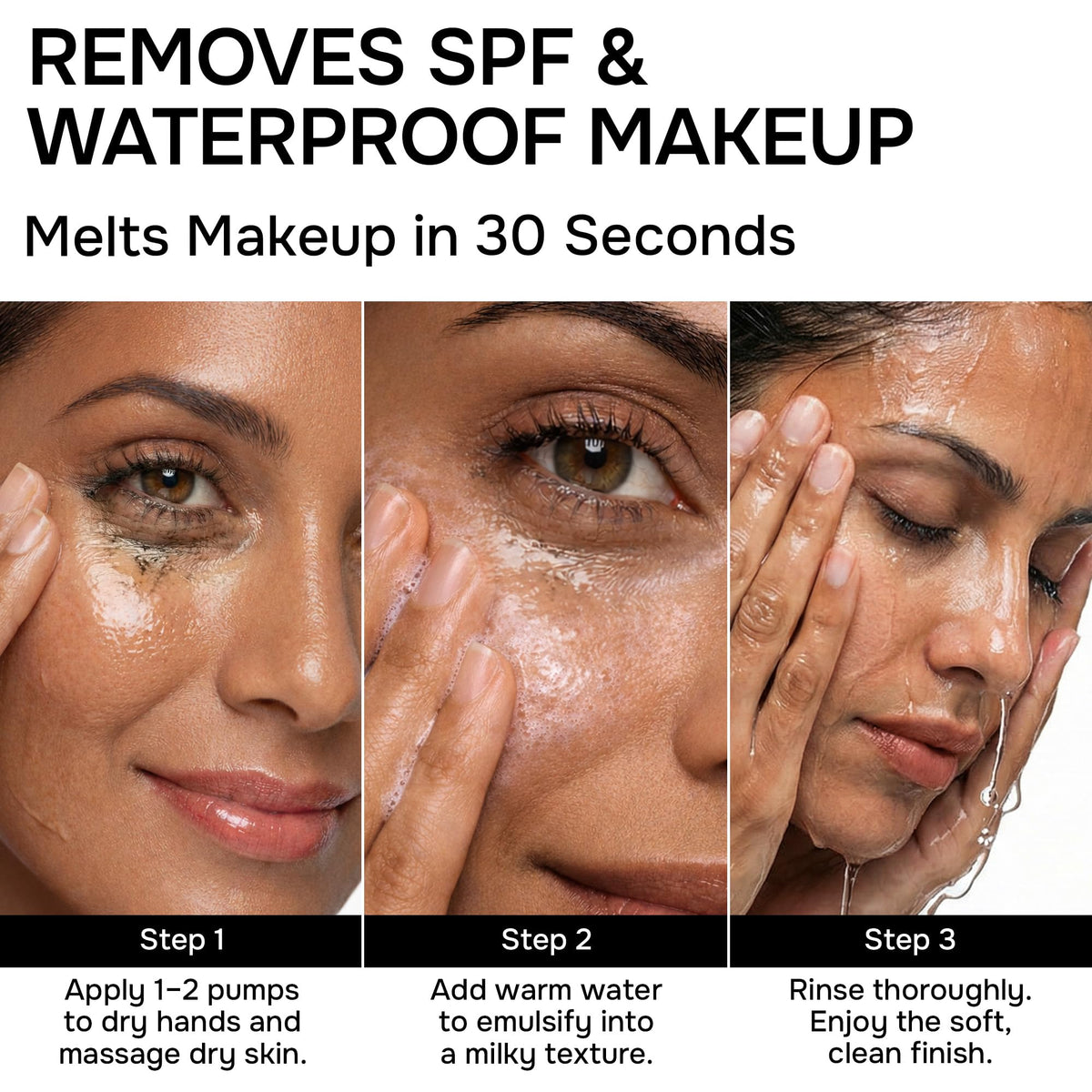 Cleansing Oil for Face - SPF, Buildup & Makeup Remover, Vegan - 6.76 fl oz