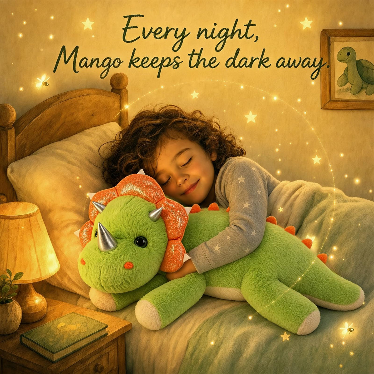 gnomantic Dinosaur Weighted Stuffed Animals, Plush Pillow for Kids