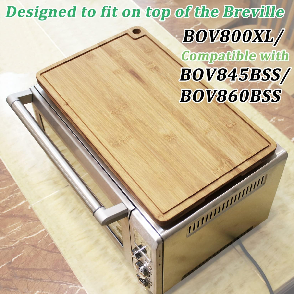 Bamboo Cutting Board Compatible for Breville BOV800XL 860BSS 845BSS Oven