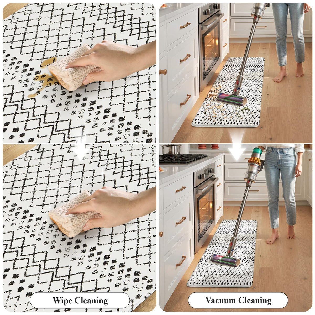 KIMODE Kitchen Mats 2 PCS, Cushioned Anti Fatigue Kitchen Rugs and Mats
