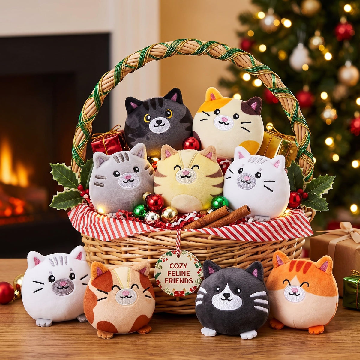 Libima 9 Pcs Mini Stuffed Animals Bulk Small Plushies, Cat