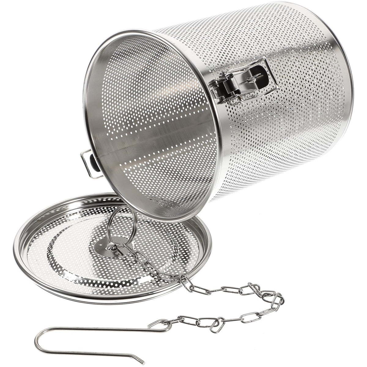 Yardwe Spice Infuser Basket, 6.29 x 5.51 x 5.51 Inch, Stainless Steel Mesh