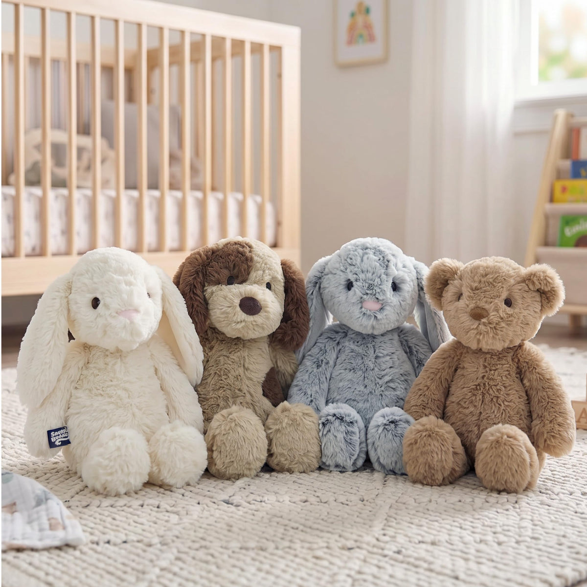 Snuggle Buddies Dottie Dog Stuffed Animal, Soft Plush Toy for Ages 0+