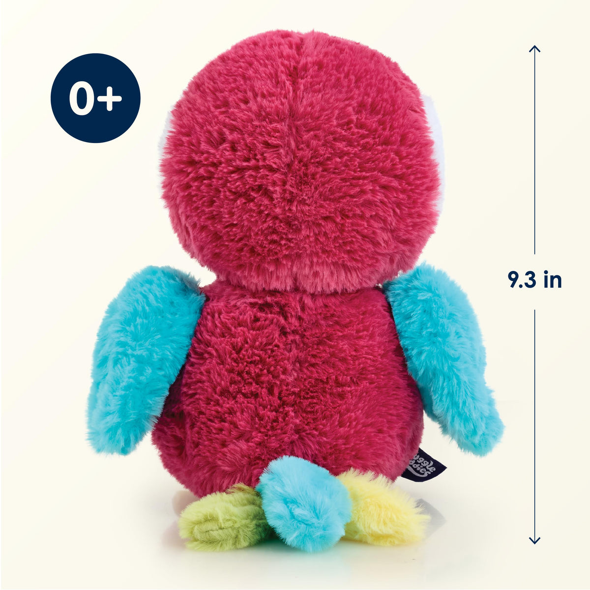 Snuggle Buddies Pippa Parrot Stuffed Animal, Soft Plush Toy for Ages 0+