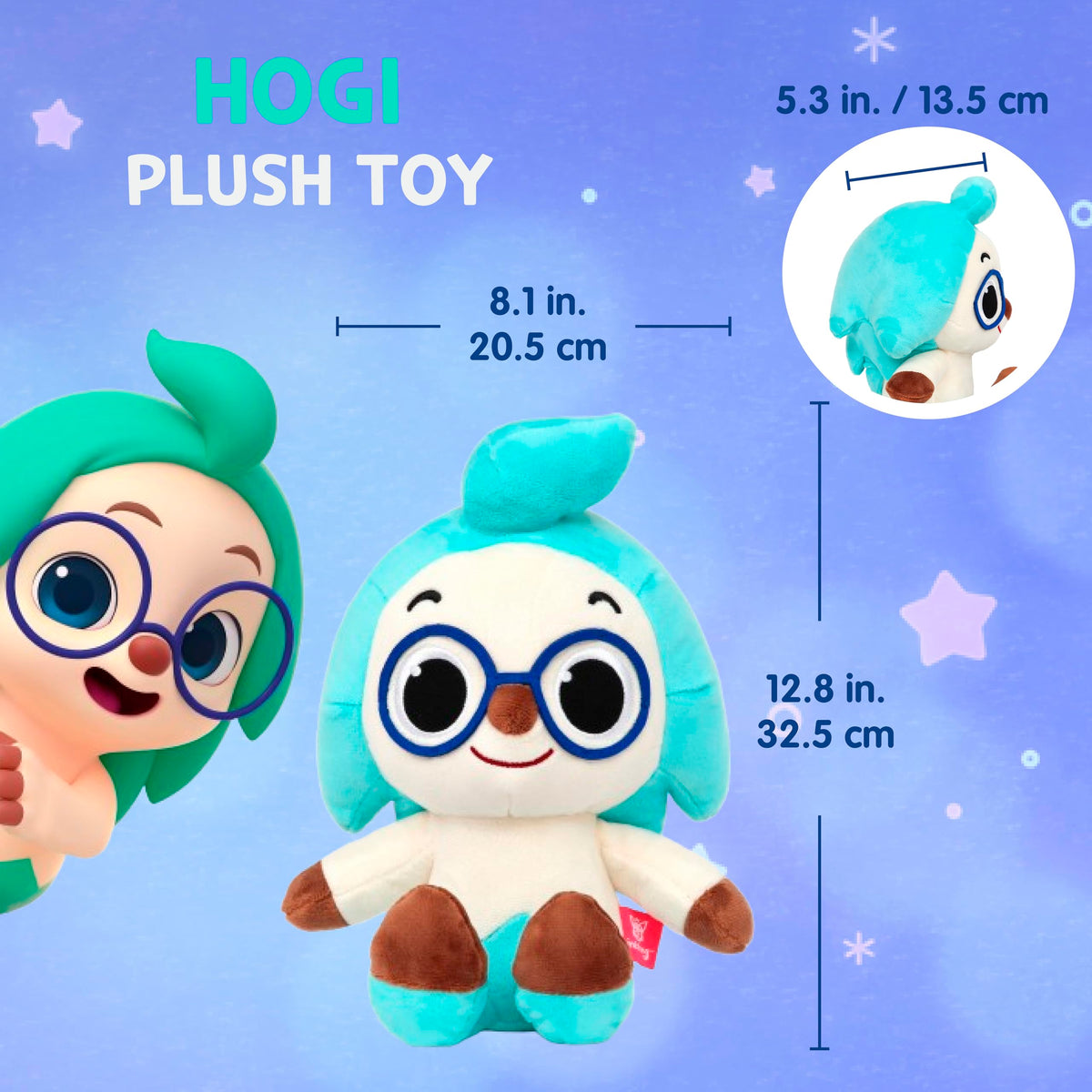 Pinkfong Hogi Plush Toy - Soft Stuffed Animal, Adorable Gift for Toddlers & Infants - Ages 1+
