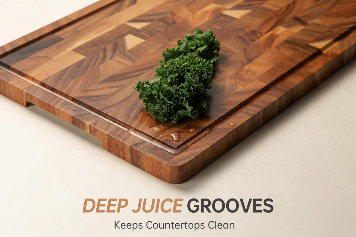 FYCTIO Walnut Cutting Board for Kitchen, Wooden Cutting Boards