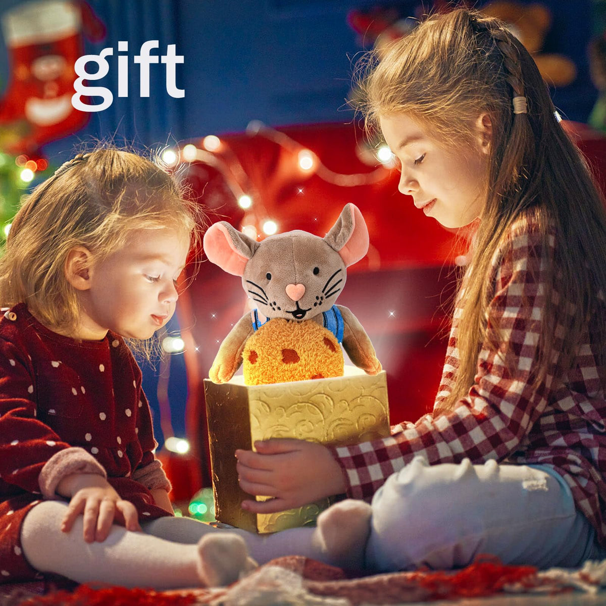XIUMON If You Give a Mouse a Cookie Plush, 9.8" Mouse & Cookie Plush Set