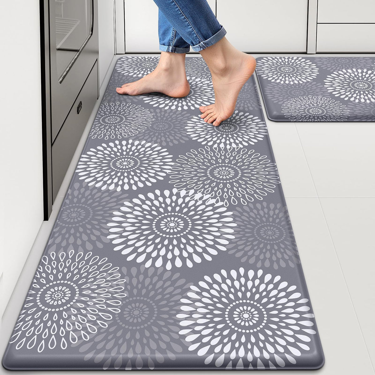 LuxStep Kitchen Mats for Floor,Cushioned Rug Anti-Fatigue for Kitchen Decor