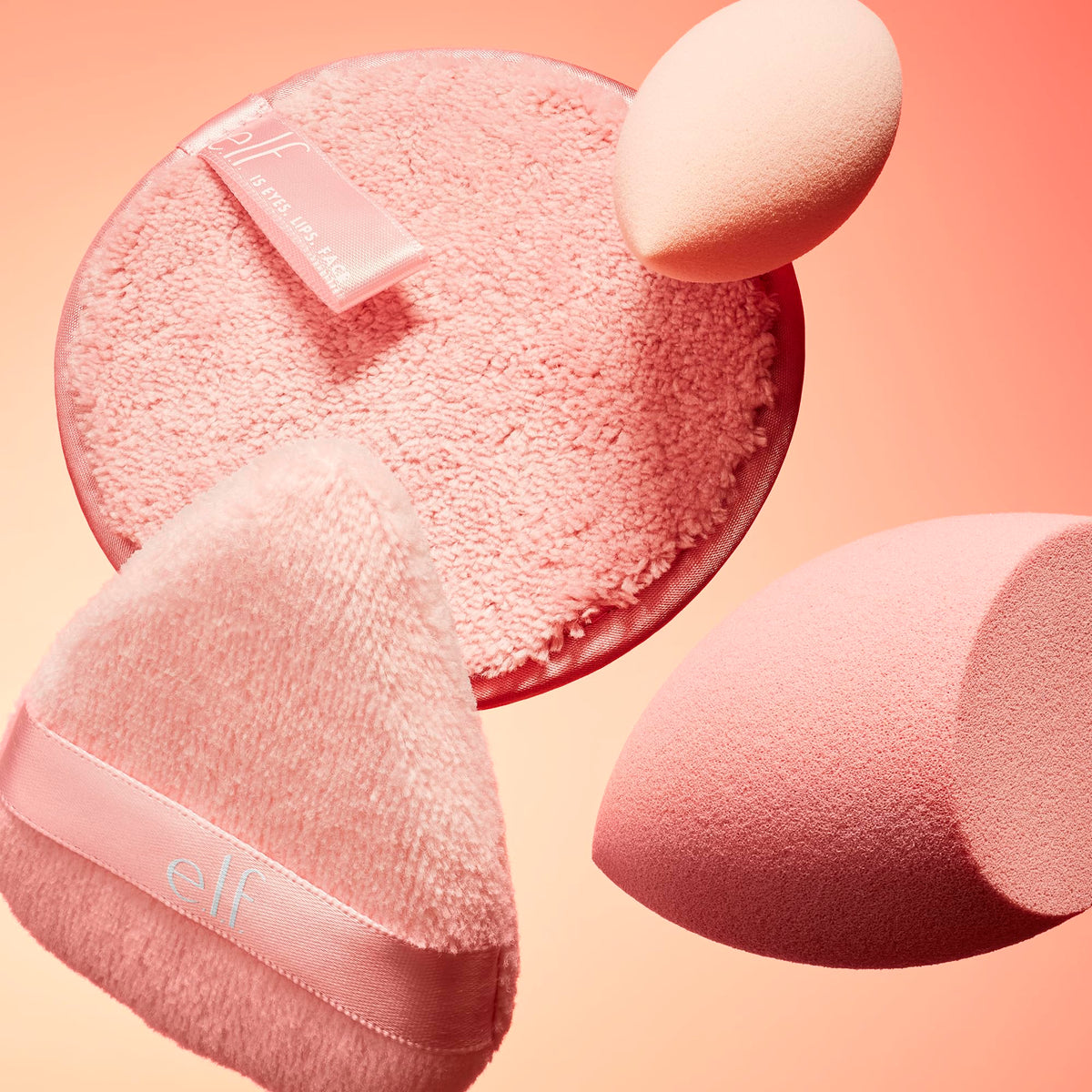 e.l.f. Sponge On, Sponge Off Kit, Four-Piece Makeup Sponge Set For Flawlessly Applying, Blending & Removing Face Makeup, Vegan & Cruelty-Free
