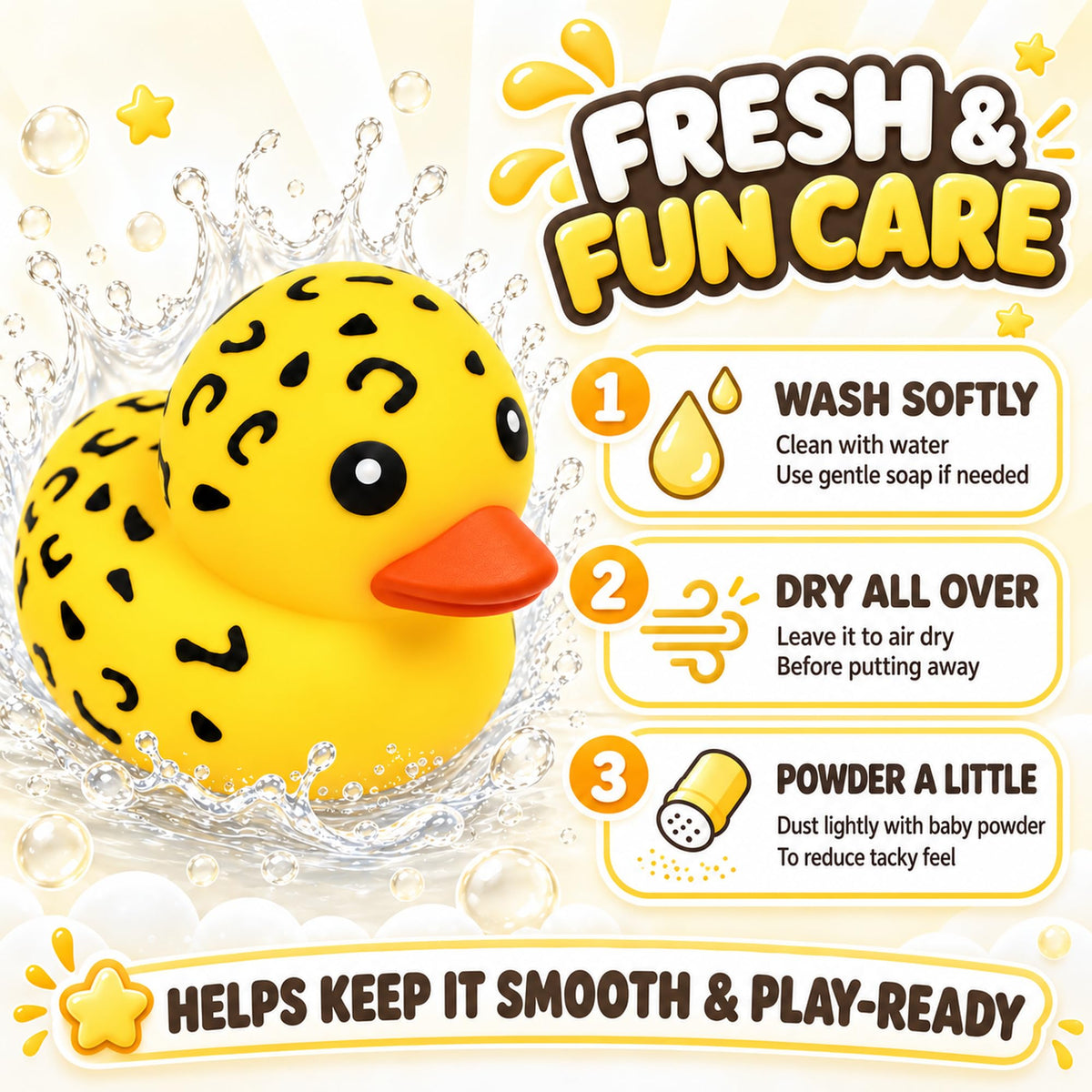 Jumbo Duck Squishy, Giant Soft Slow Rising Duck Stress Relief Squeeze Toy