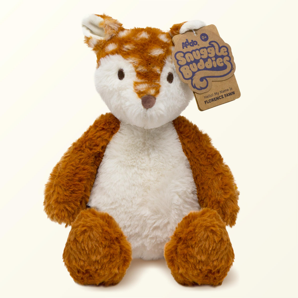 Snuggle Buddies Florence Fawn Stuffed Animal, Soft Plush Toy for Ages 0+