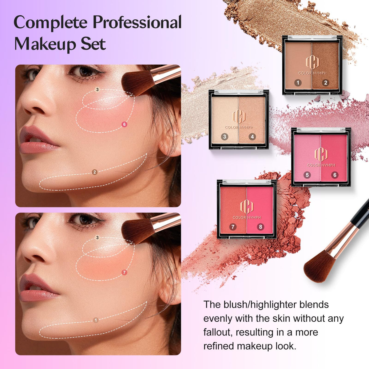 Color Nymph Makeup Kit for Teen Girls, Makeup Sets for Beginners