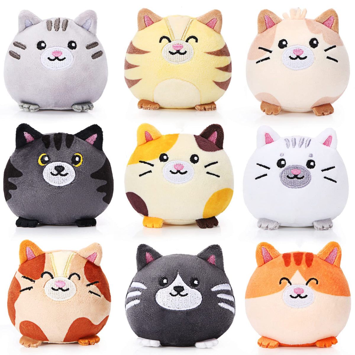 Libima 9 Pcs Mini Stuffed Animals Bulk Small Plushies, Cat