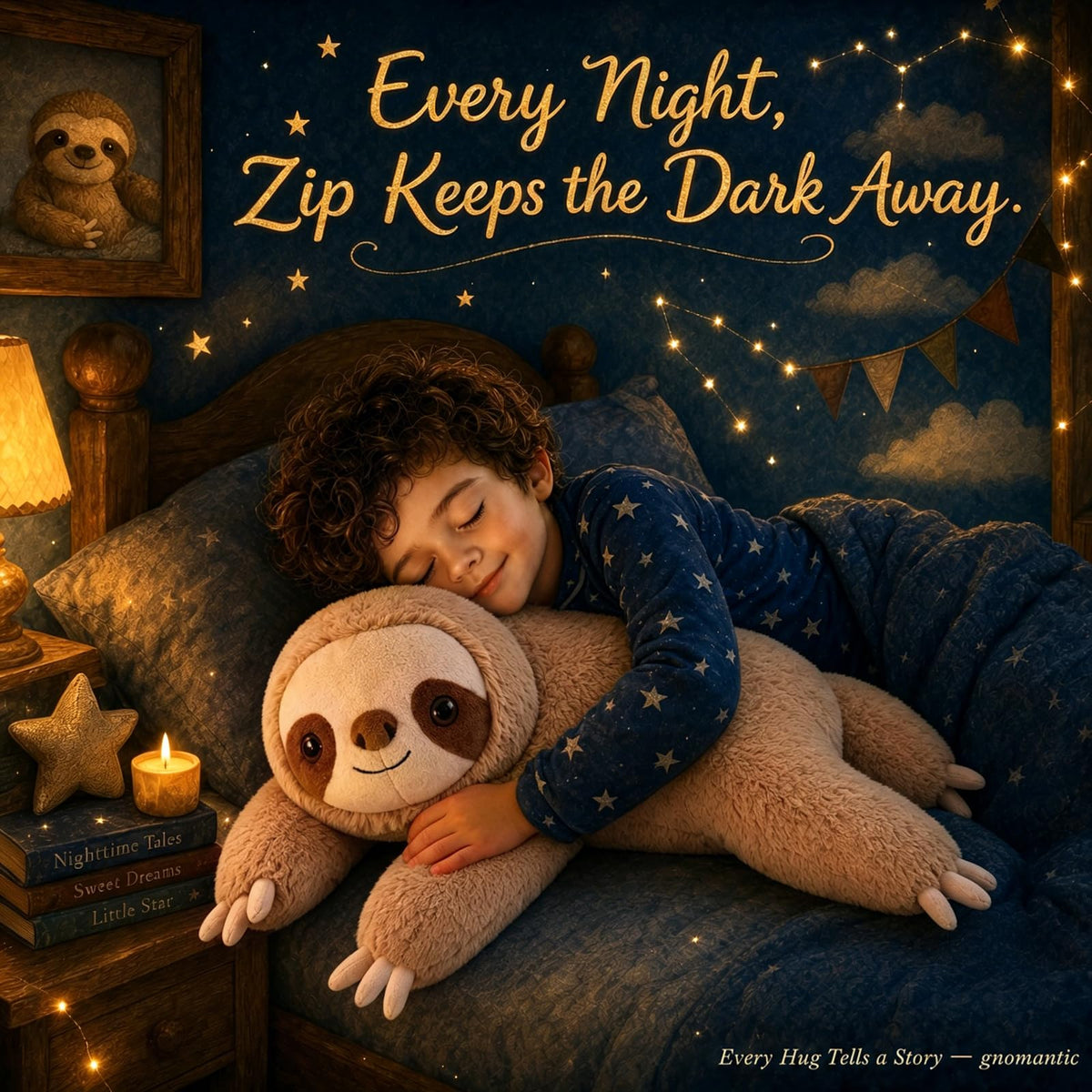 gnomantic Sloth Weighted Stuffed Animals, Plush Pillow for Kids