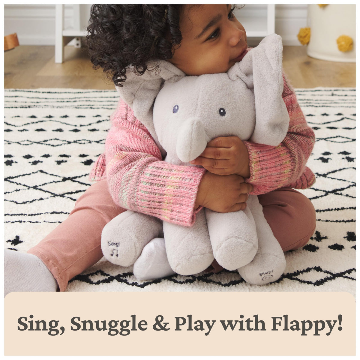 GUND Baby Flappy Elephant 12-Inch Interactive Animated Musical Baby Toy