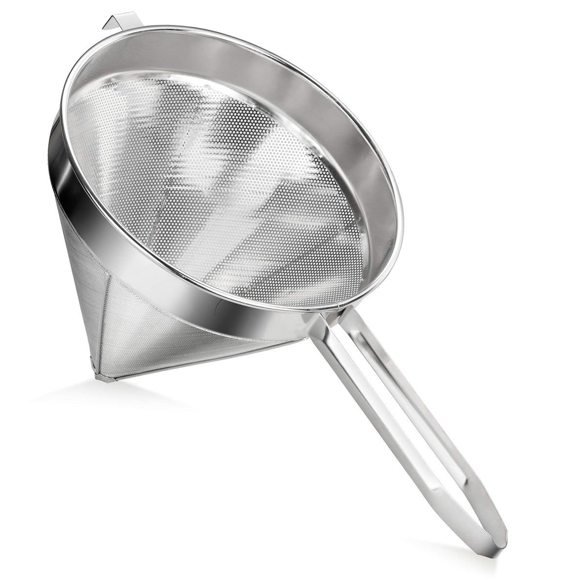 New Star Foodservice 34196 18/8 Stainless Steel China Cap Strainer, 7-Inch, Coarse Mesh