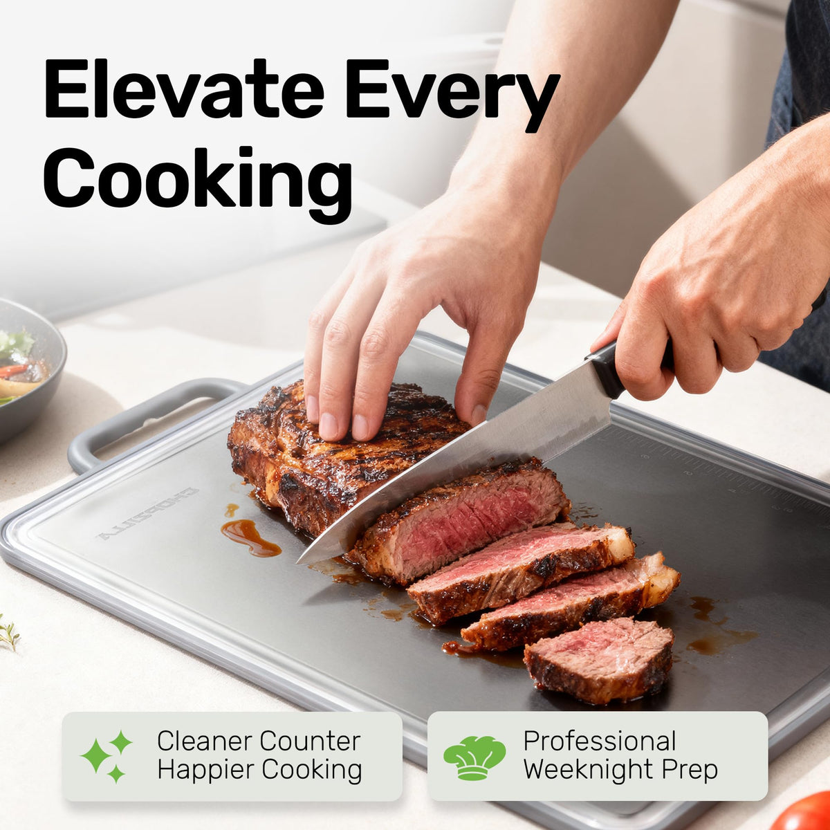 Chopzilla XL Double Sided Titanium Cutting Board - 15.75" x 10.5"