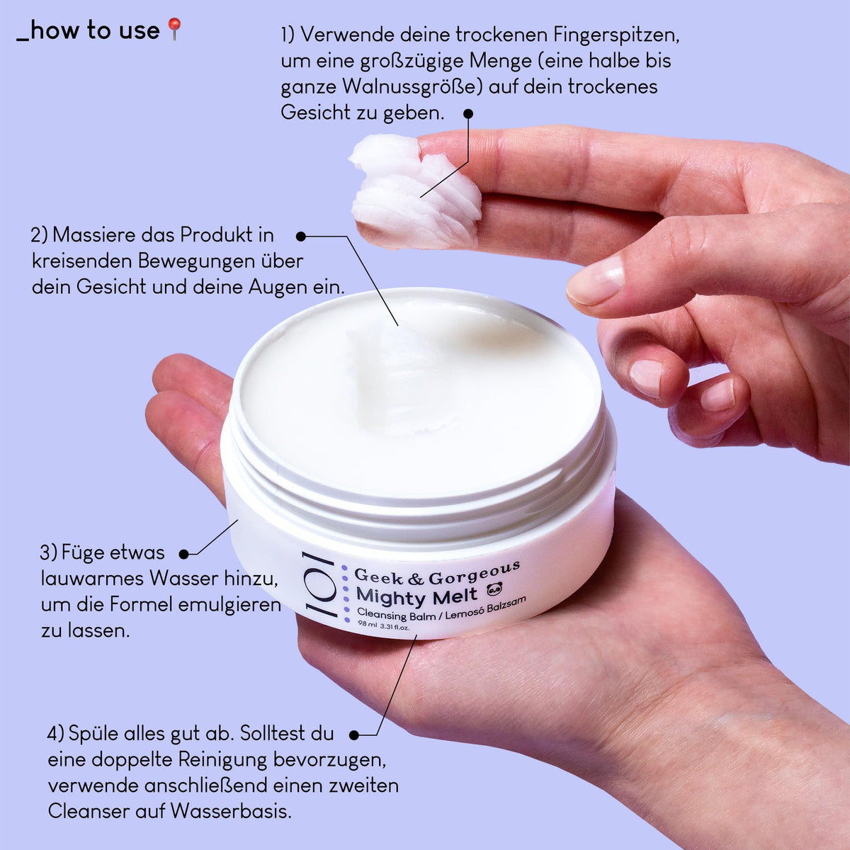 Geek & Gorgeous Mighty Melt Cleansing Balm, 3.31 oz