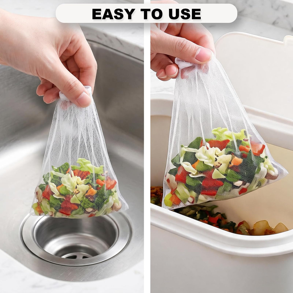 WYIRONG 250 Pack Disposable Drain Covers, Disposable Mesh Sink Strainer Pouches for Sourdough, One Use Sourdough Drain Catcher Mesh Cover Nets for Kitchen Sink, Strainer Pouches Kitchen and Bathroom