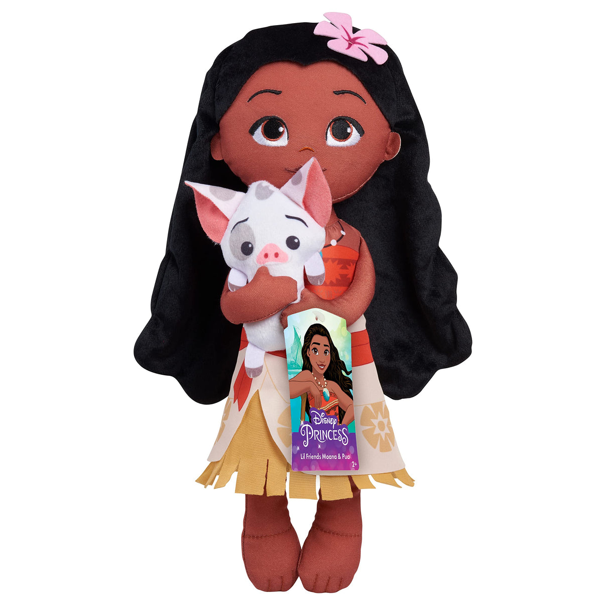 Disney Princess Lil' Friends Plushie Moana & Pua 14-inch Plushie Doll