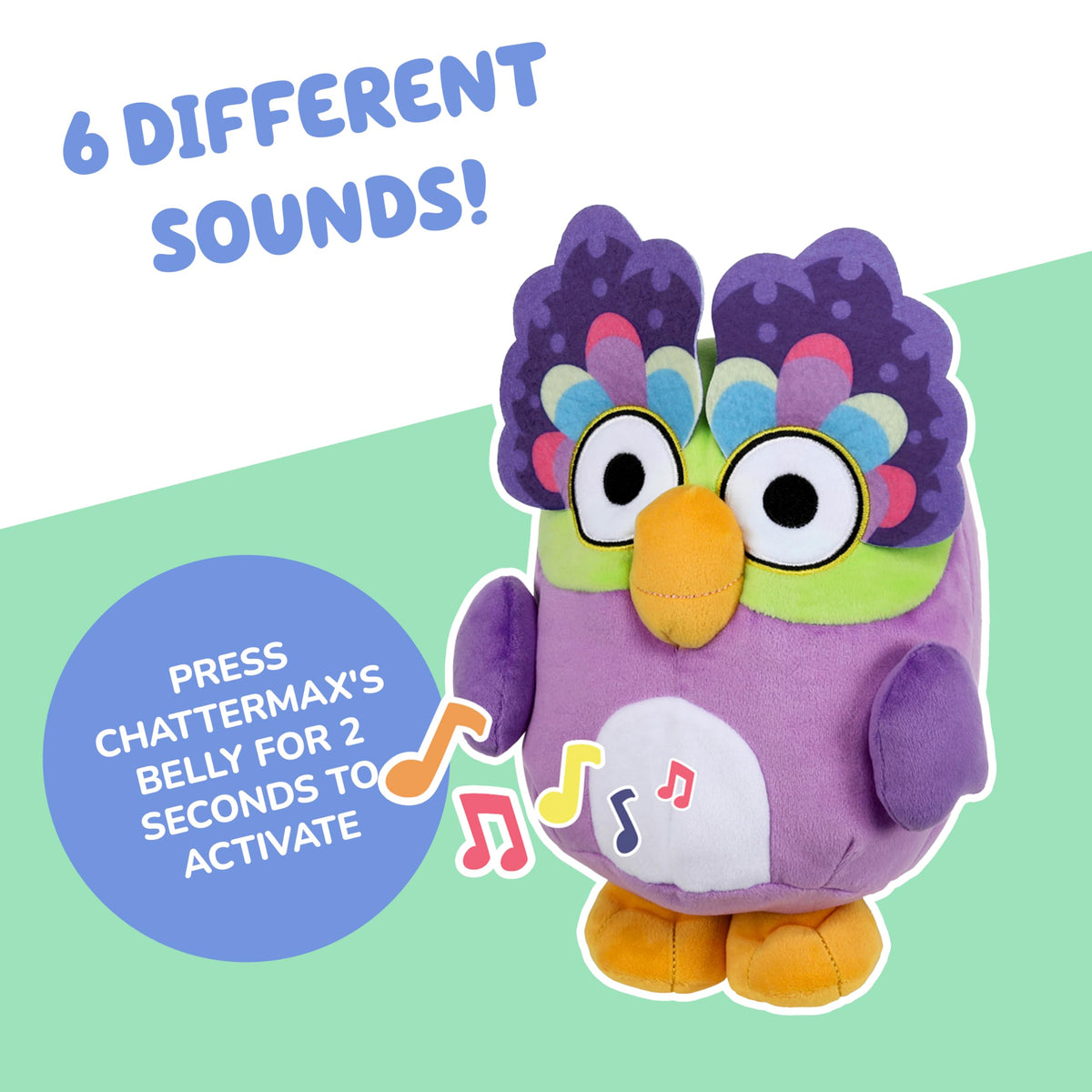 Bluey Chattermax Talking Plush, 10-Inch Toy with 6 Phrases