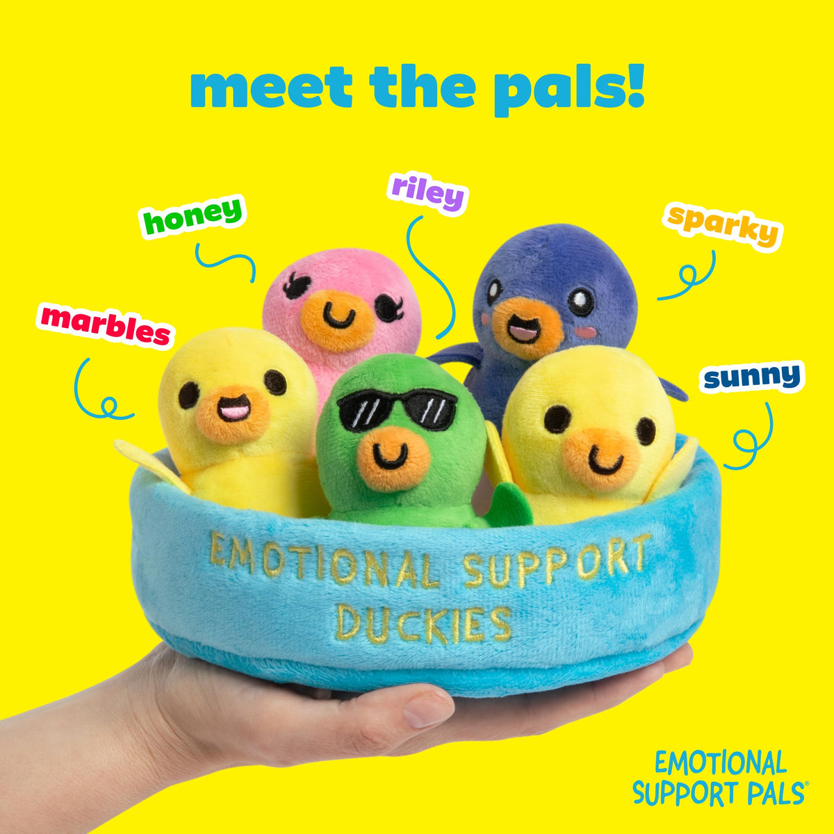 Emotional Support Pals Duckies, Cute Stuffed Animals by Relatable