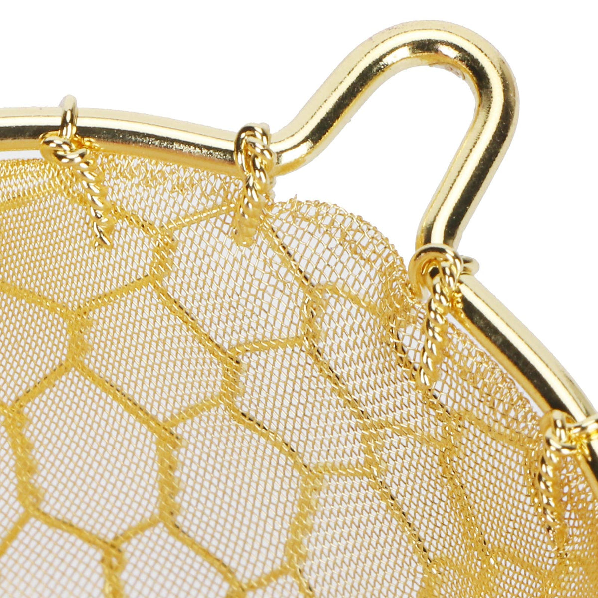 Copper Tea Infuser Strainer Reusable Loose Leaf Teapot Filter with Long Handle for Tea Makers