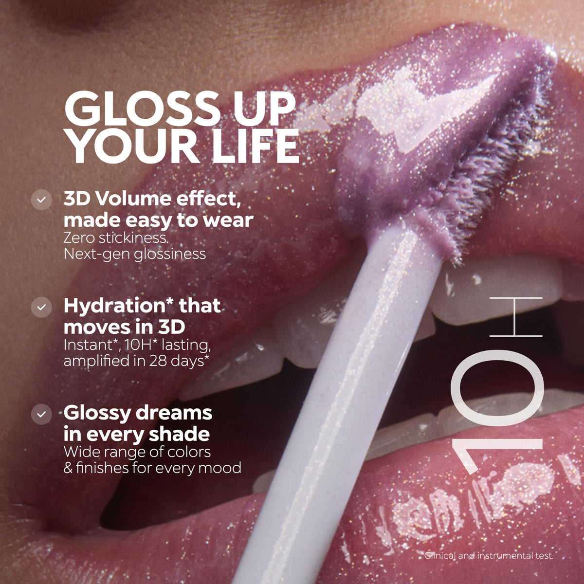 Kiko Milano 3D Hydra Lip Gloss, Hydrating Lip Gloss, 05 Pearly Pink