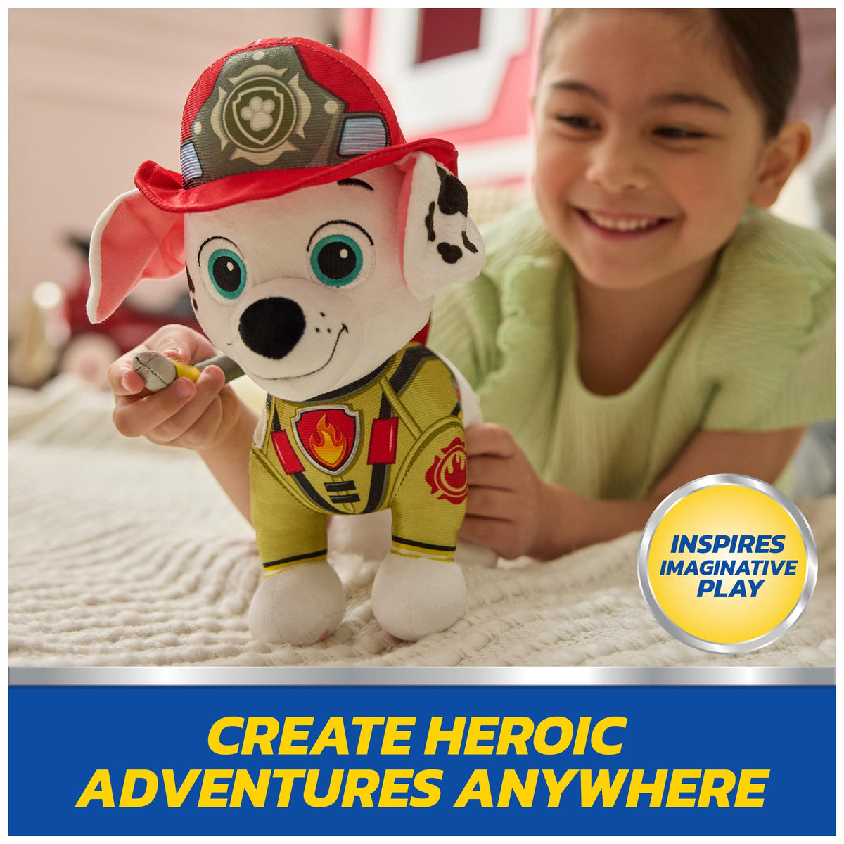Paw Patrol Fire Rescue Marshall Plush Stuffed Animal Toy