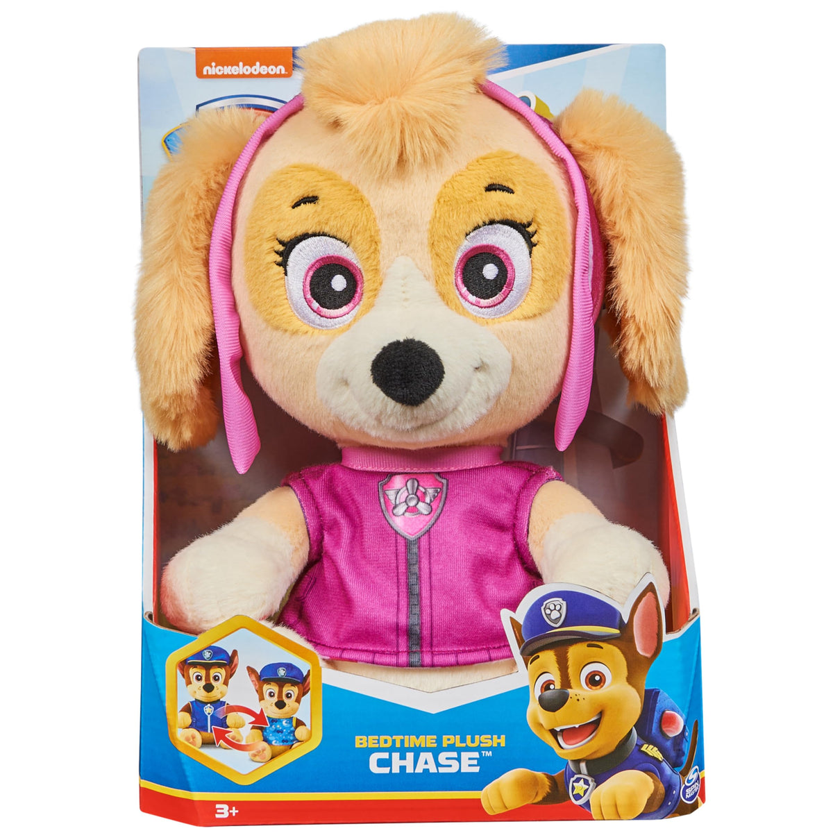 Paw Patrol Bedtime Plush Skye 10-Inch Stuffed Animal with Reversible Outfit