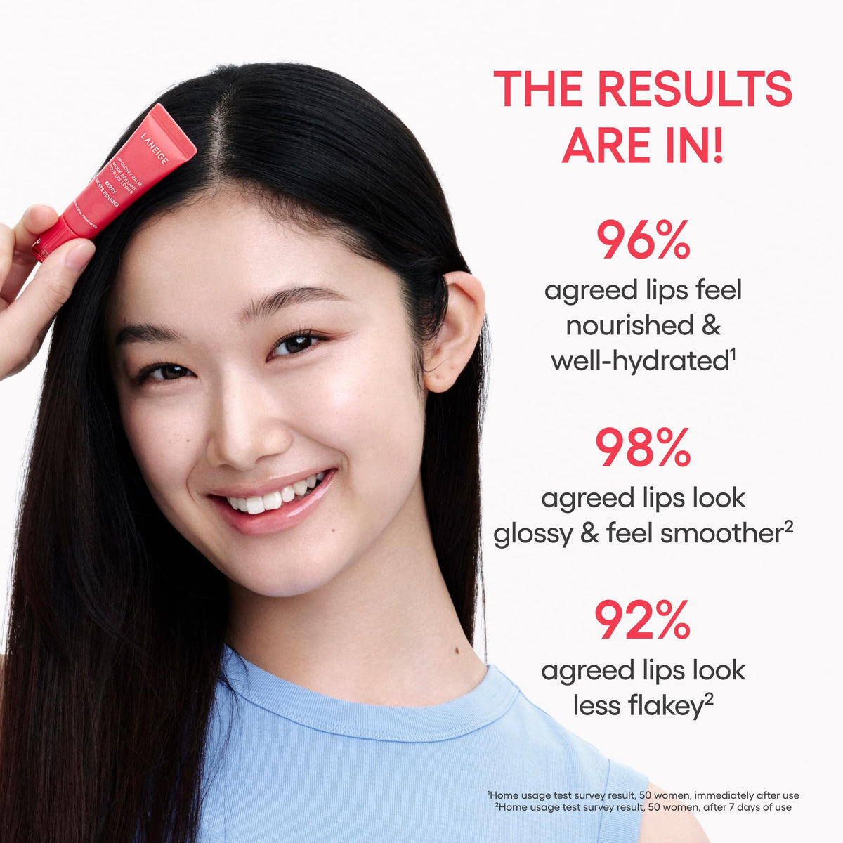 LANEIGE Lip Glowy Balm: Sheer Tinted Lip Treatment Balm Tube with Shea & Murumuru Butters for Hydrating, Moisturizing, Glossy, Non-Sticky Shine, Berry | Korean Skin Care, Sweet Candy