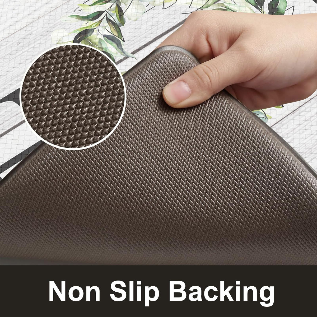 KIMODE Kitchen Mats for Floor Cushioned Anti Fatigue 2PCS Kitchen Rugs