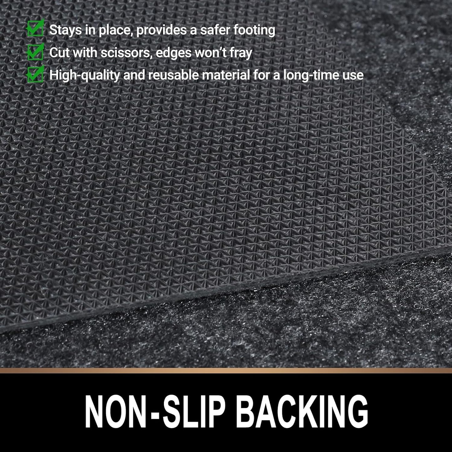 Oil Spill Mat, 7.4 x 20 Ft, Premium Absorbent Oil Pad. Contains Liquids, Protects Garage Floor from Spills, Drips, Splashes and Stains. Washable, Reusable, Waterproof Rubber Parking Mats