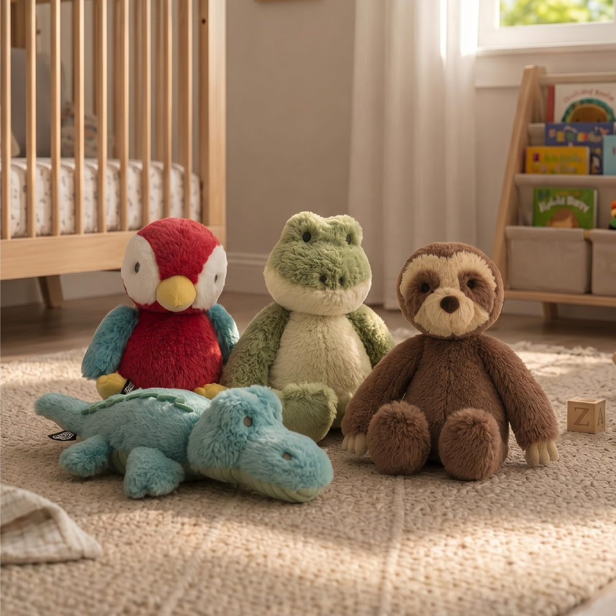 Snuggle Buddies Pippa Parrot Stuffed Animal, Soft Plush Toy for Ages 0+