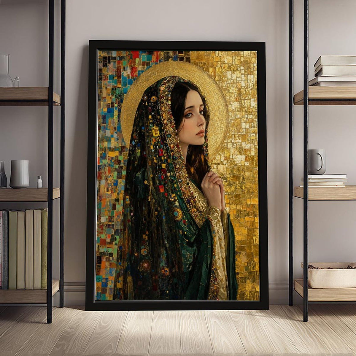 Mary Magdalene Catholic Wall Art Saint Portrait Sacred Woman Spiritual Icon