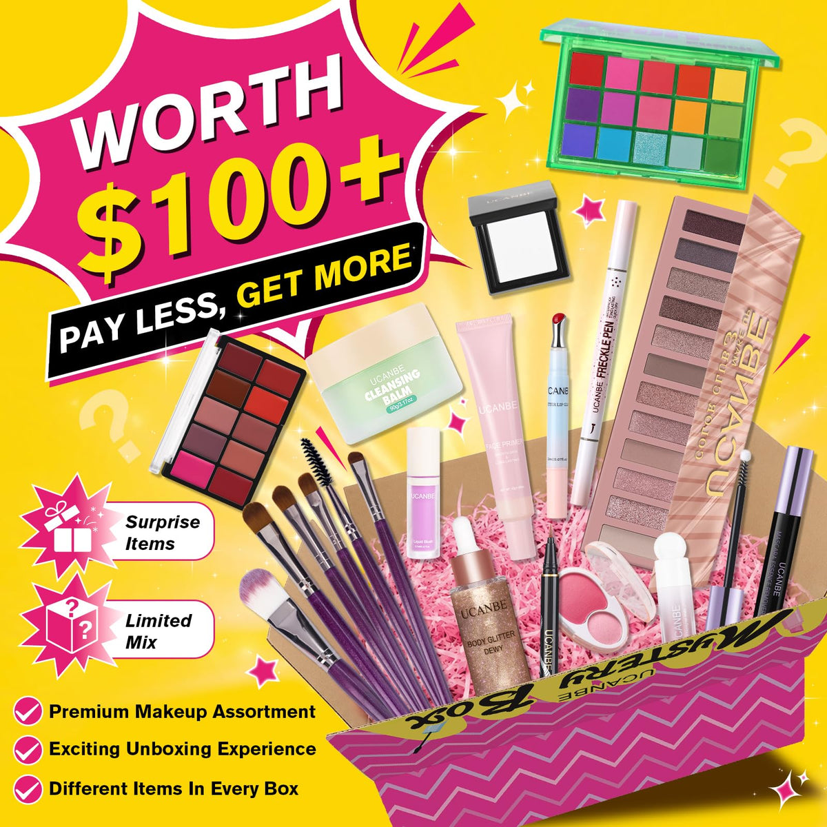 UCANBE Makeup Gift Set for Women, All-in-One Full Face Cosmetic Kit