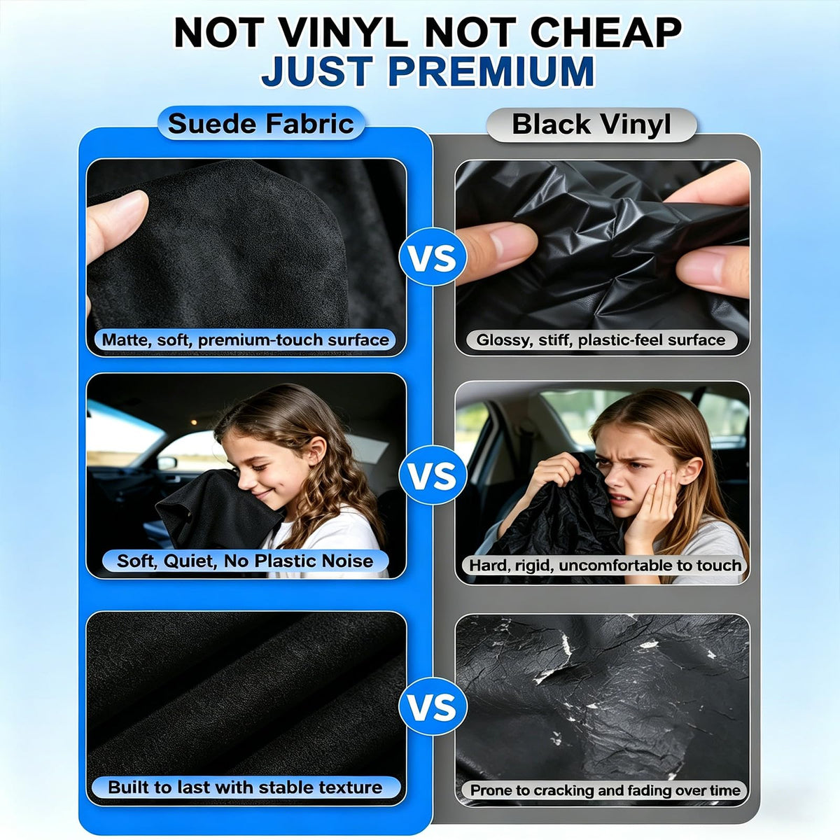 ZATOOTO Magnetic Car Window Shades 4PCS, Car Window Covers Ultimate Privacy