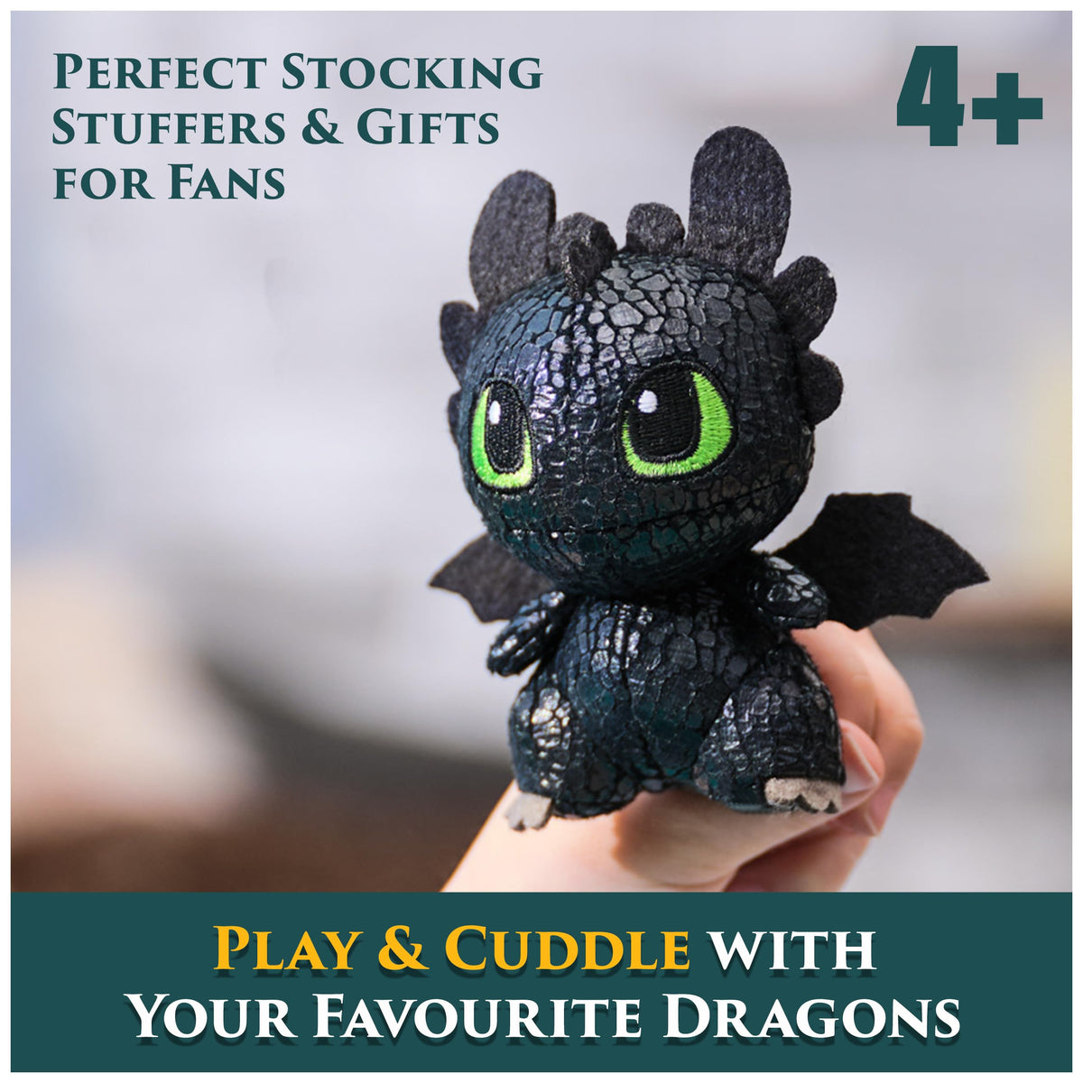 DreamWorks How to Train Your Dragon Toothless & Deadly Nadder 3” Plush Toys