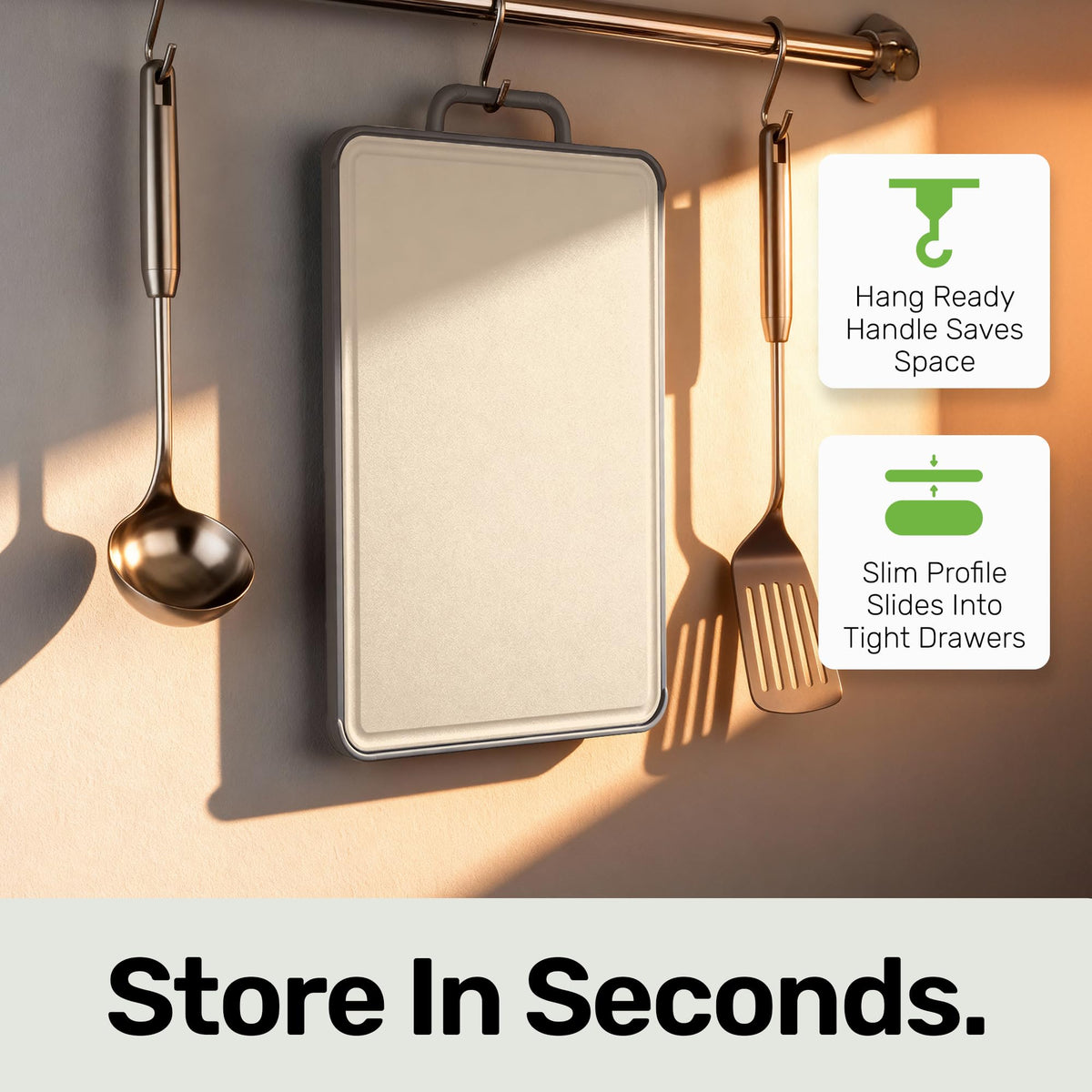 Chopzilla XL Double Sided Titanium Cutting Board - 15.75" x 10.5"