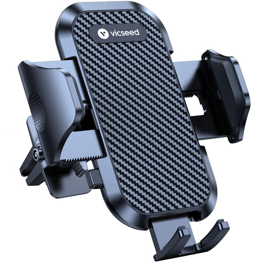 VICSEED 2026 Upgrade Ultra Stable Car Phone Holder Mount [Never Fall Off & Won't Break] Universal Air Vent Phone Mount for Car Easy Clamp Phone Holders for Your Car for iPhone 18 Pro Max 17 16 15 14