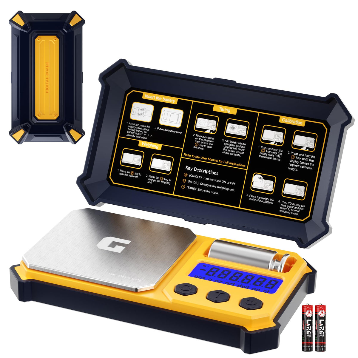 GRAM PRES Digital Pocket Gram Scale 300g x 0.01g Accuracy, Small High