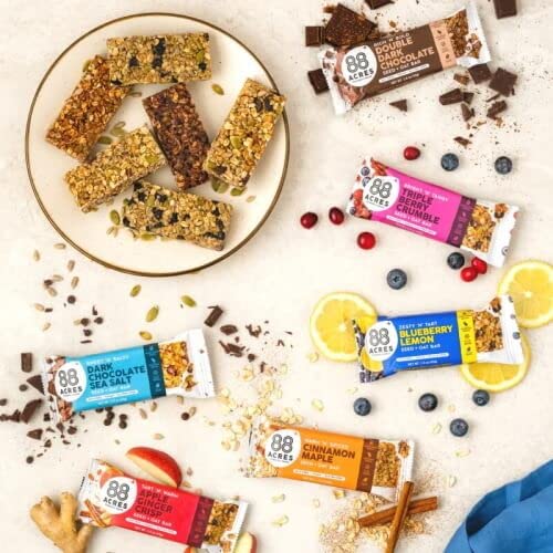 88 Acres Granola Bars Variety Pack – School Safe, Gluten & Nut Free, 12 Count