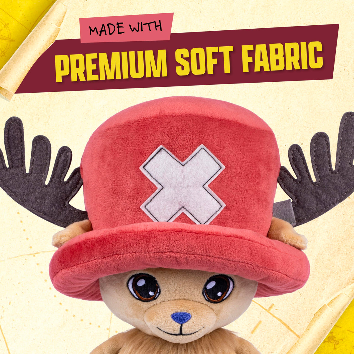 One Piece Large Plush Chopper, 12-Inch Soft Collectible Toy