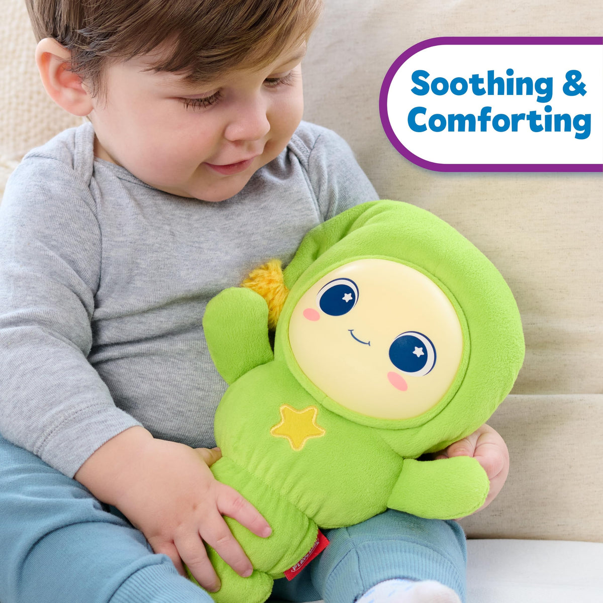 Playskool Glo Worm Soothing Plush Night Light with Sounds & Lullabies