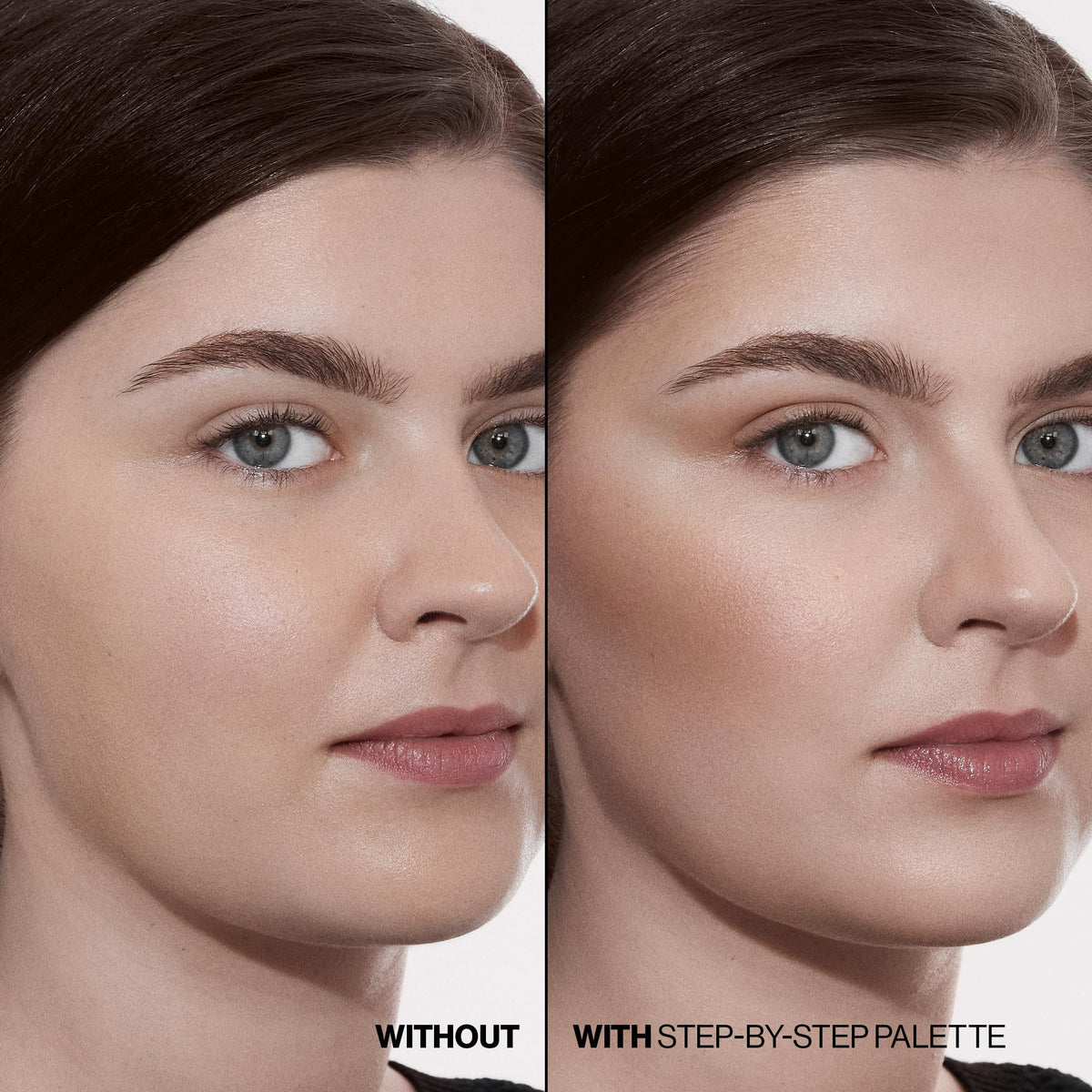 Smashbox Step-By-Step Contour Palette | Sculpt + Glow All-In-One Contour Kit with Blendable + Buildable Formulas, Light/Medium, 0.3 Ounce