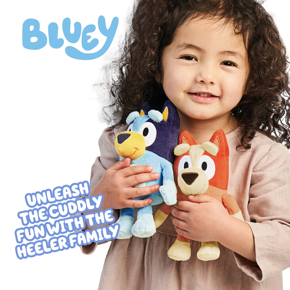 Bluey Heeler Family Stuffed Animal Set of 4, 7-8” Plush Figure Toys