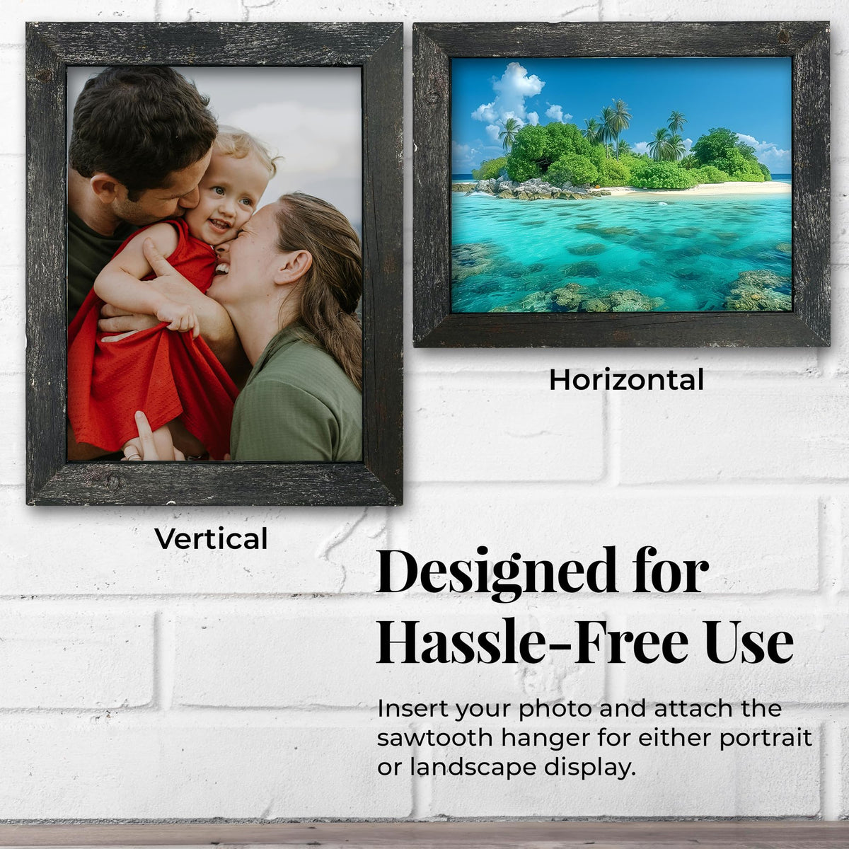 BARNWOODUSA Farmhouse Picture frame 1 1/2 inch, 13x19, Smokey Black